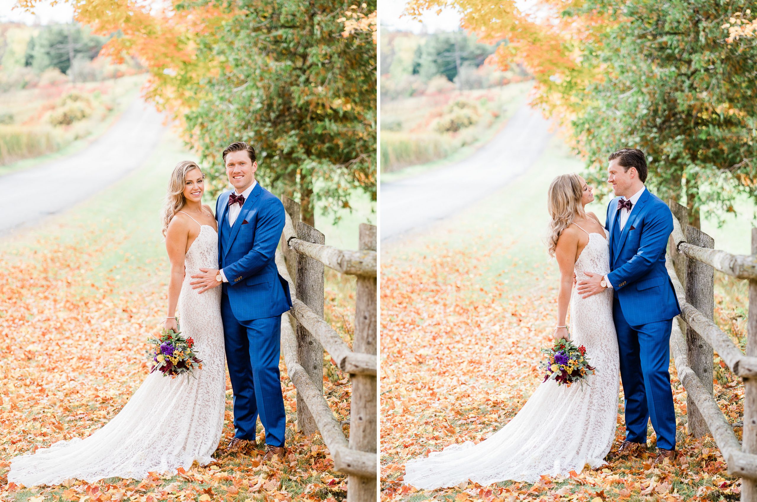 fall wedding at Century Barn